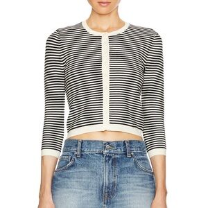 GRLFRND Isabelle Strip Tank / Cardigan set - size medium